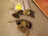 bag of 100 oval brass number plates with appeared to be 3 sets of sequential numbers