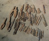 group of 60 mixed drills and reamers