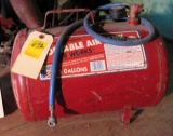 Midwest 5 gal air tank with pressure gauge