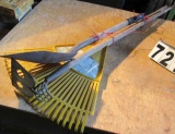 shovel, hoe, rake, grubbing fork