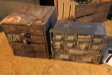 small parts bins with small fastenrs and parts