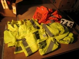 safety vests bright orange, lime green