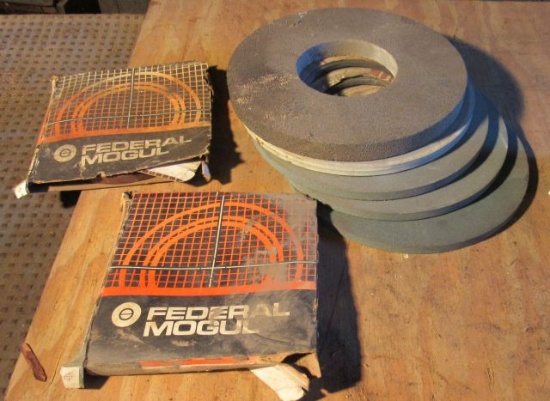 mixed 12"  stone grinding wheels  and 2 large oil seals
