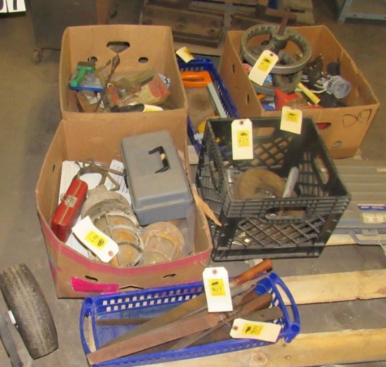 pallet items that were passed in the first auciton - tools, ups scales, files, ss flanges, explosion