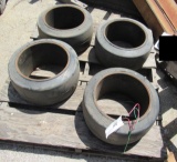 hard rubber warehouse  forklift tires