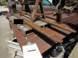 pair of 5' long forklft forks  Note: sawhorse and c clamps shown in photo are not included