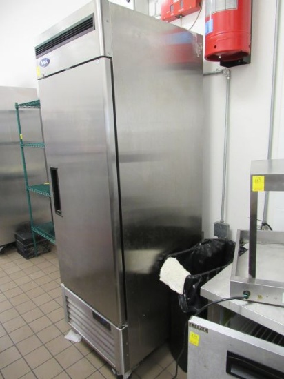 Atosa single door ss freezer on casters 27" W x 31" D x 83" H