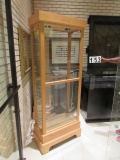 light wood frames glass show cases 30