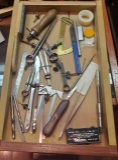 mixed lot of scribes, tweezers, drills mixed tools for working wax and making molds