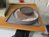 oven kneeling trays with media to heat up jewelry