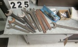 mixed end wrenches, small screw drivers, ignition wrenches