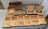 burrs jeweler's engraving tools group of 13 sets