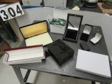large box of new jewelry pouches, tissue paper and ring, necklace and bracelet boxes