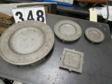 dapping plates for shaping copper
