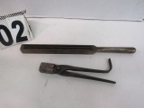 ingot mold  and drawing tongs