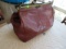 vintage brown leather travel  bag