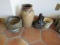 mixed pottery jugs and flower pots