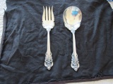 sterling silver spoon and fork set