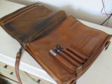 vintage leather attaché case briefcase