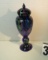 amethyst  glass lidded vase 16