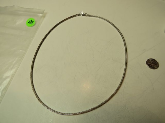Sterling omega 20" necklace