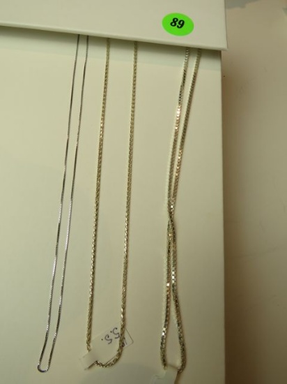 Sterling 18" snake chains