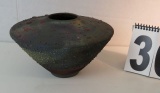 Norman Bacon Raku pottery vase
