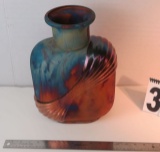 Raku pottery jug 12