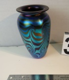 Eickhot signed art glass urn 9