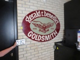 Gerald Benedict  Goldsmith oval sign  48