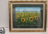 oil on canvas Field of Sunflowers