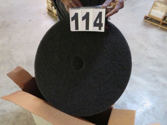 22" black polishing pads case of 5
