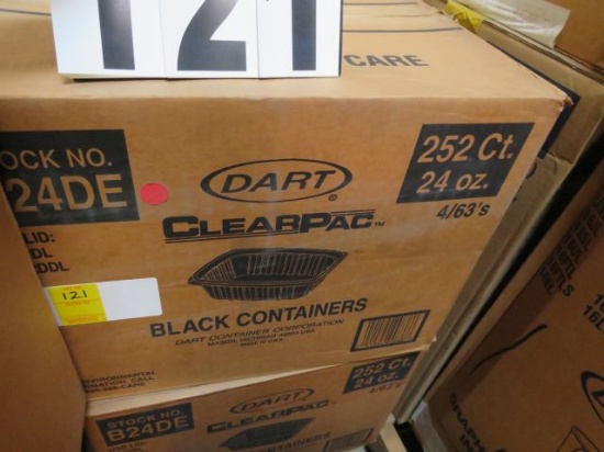 black container 24oz by Dart 250 per case