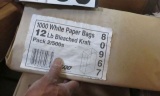bundle  12 lb white bags 1000 per bundle