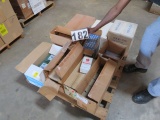 pallet of 16000 steak markers, 100000  toothpicks , 400 shoe covers, 600 chefs white caps 24 cellula