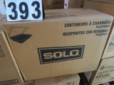 Solo hinged container medium dinner box w/ lid 11 1/2 x 8.1  100 per case