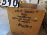 pallet lot of drinking straws (3) 7 3/4 unwrapped jumbo straws 10000, (1) 10