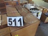 pallet of cup  lids, cups, deli containers and container lids (1) case of lids for 16 oz cup lids (2