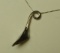 Sterling callalily pendant on 22