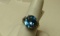 10K -yg- oval Helenite ring, size 7 1/2, weight 4.0, with 12 cubic zirconia