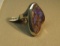 Sterling bezel set opal Ring size 10, weight 26.2 g
