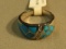 Rhodium pla. Lab created opal ring size 8 1/4 with 6 c.z weight 6.1 g