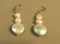 Sterling shepherds hook fresh water 3 pearl drop earrings
