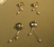 Sterling silver fresh water pearl - shield on post earrings