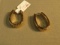 Stainless steel gold tone earrings