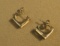 Sterling silver post earrings