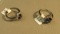 Sterling silver Rhodium coated rings -deep blue crystals & c.z. size 7