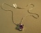 Sterling silver pendant with 18