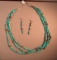 Sterling turquoise with jasper beads 22