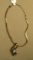 14K - yg- slider with opal & tanzanite (display bracelet chain)